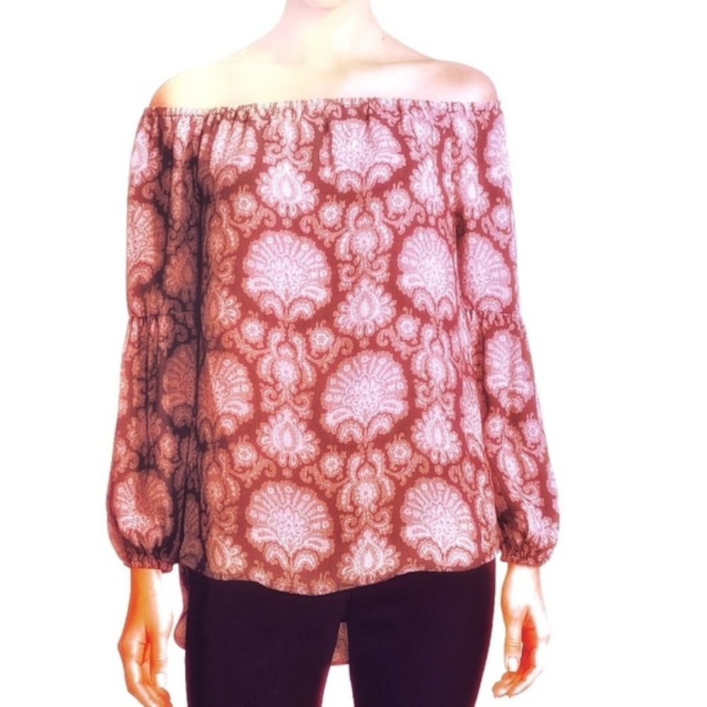 Michael Kors • Damask Off The Shoulder Blouse